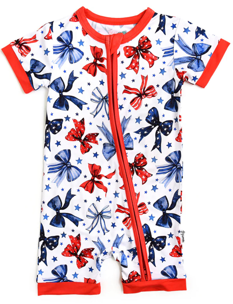 Stars + Bows Shortie Romper