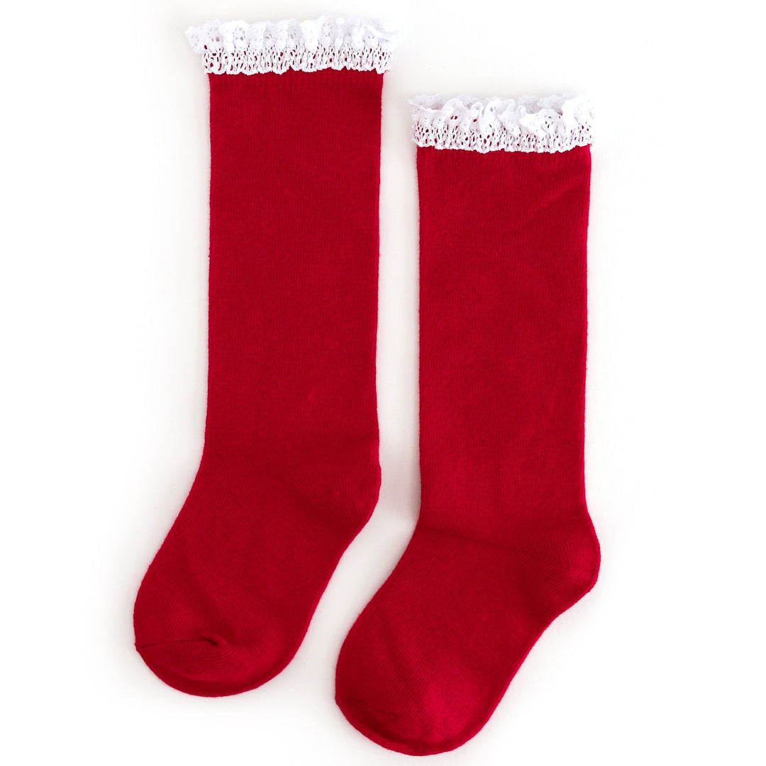 Santa Baby Lace Knee High