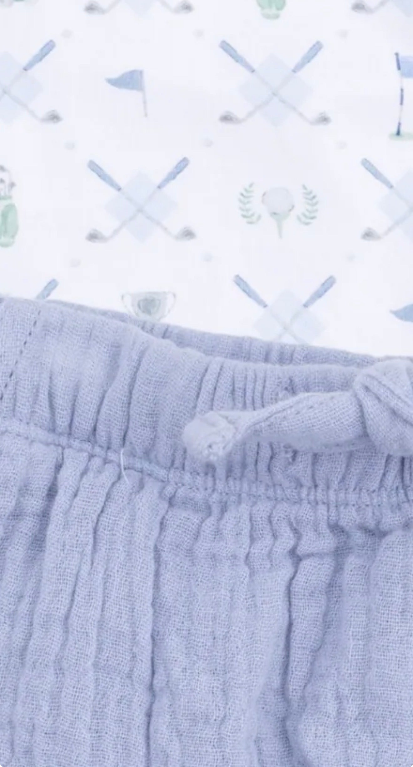 Golf Trellis Blue With Casual Short