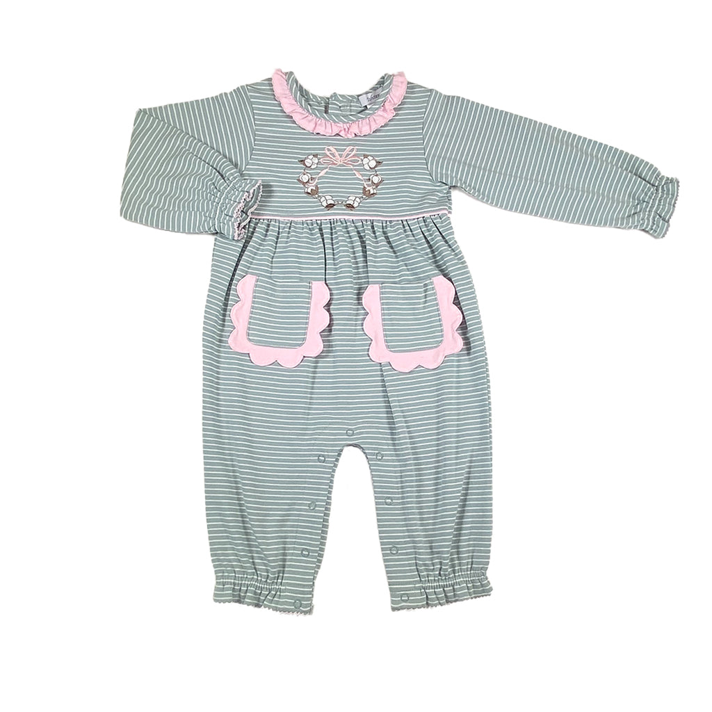 Cotton Wreath Romper