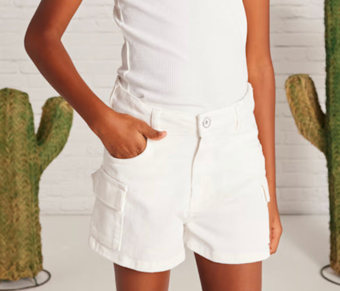 Off White Cargo Shorts