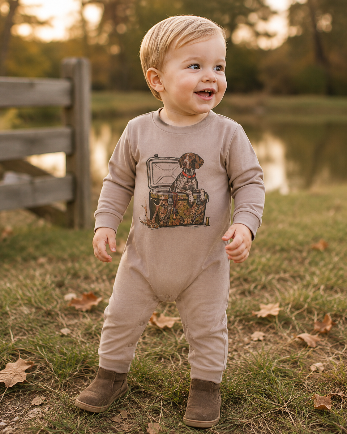 Cooler Pup L/S Romper