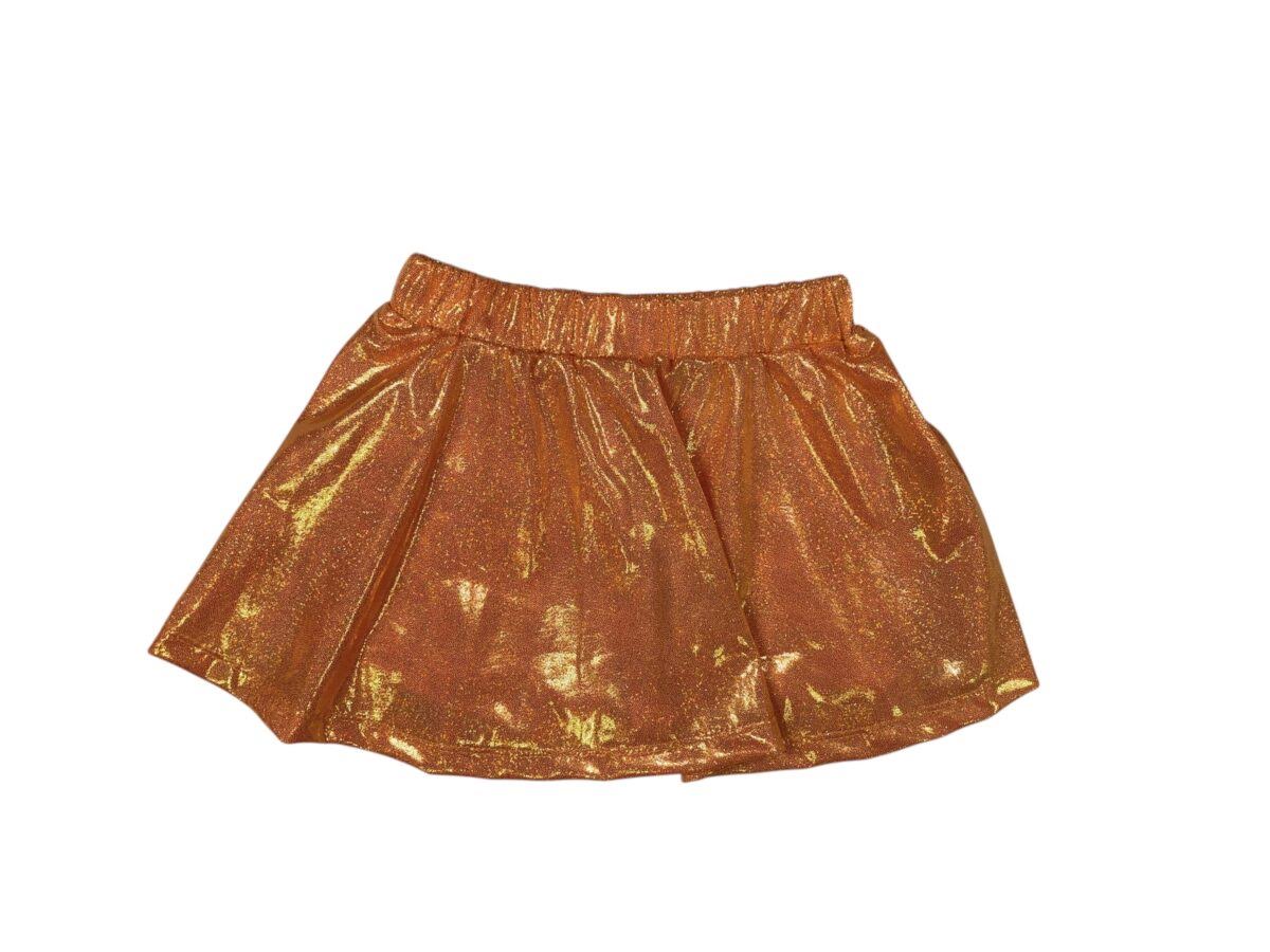 Orange Sparkle Skort