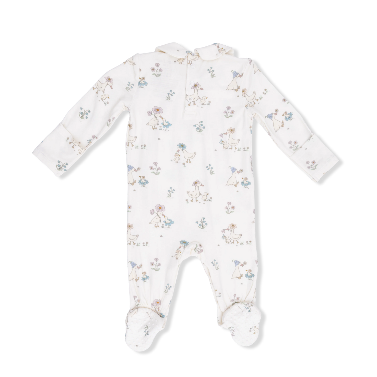 Flower Ducklings Smocked Footie