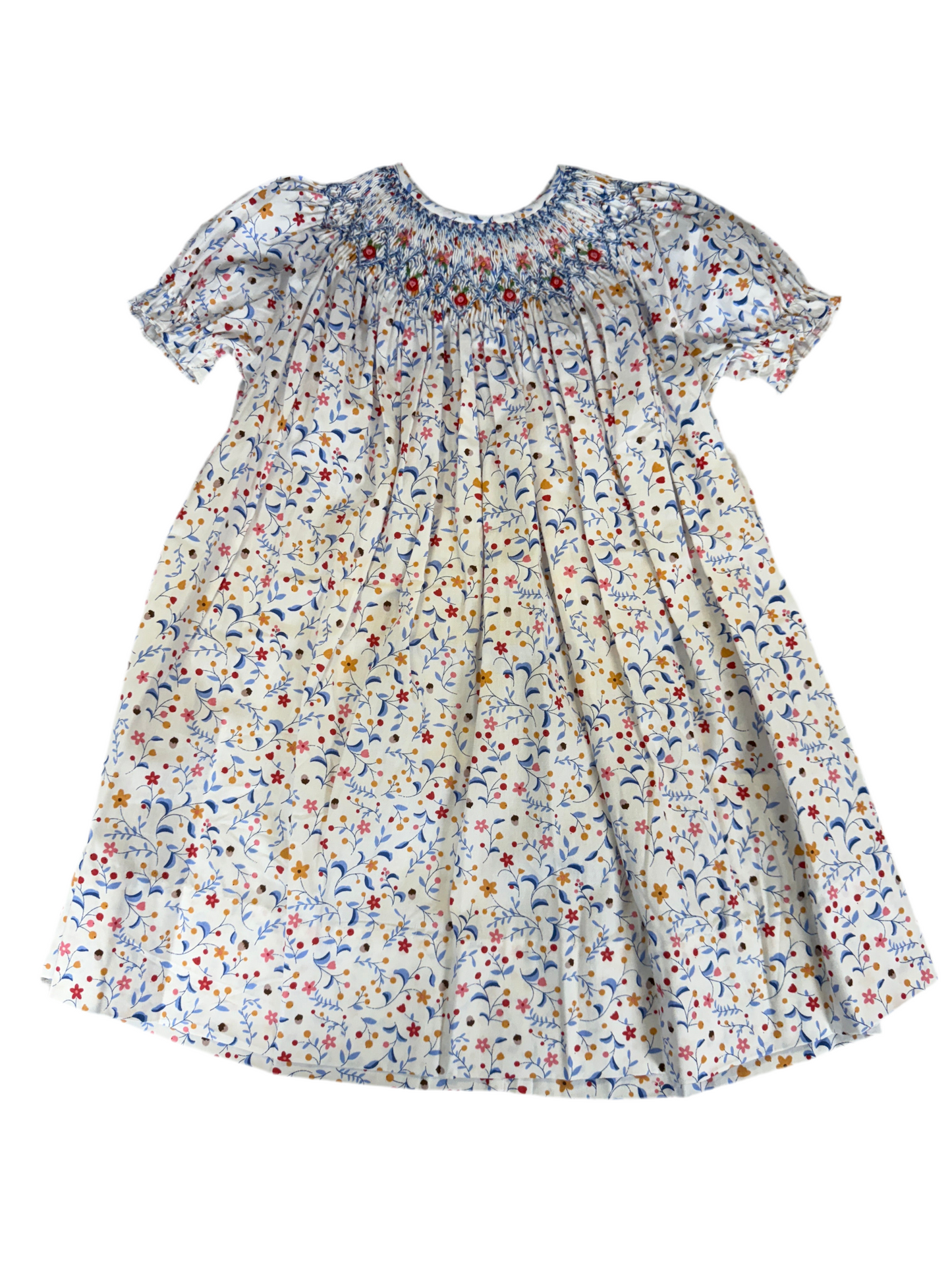 Smocked Floral Dress