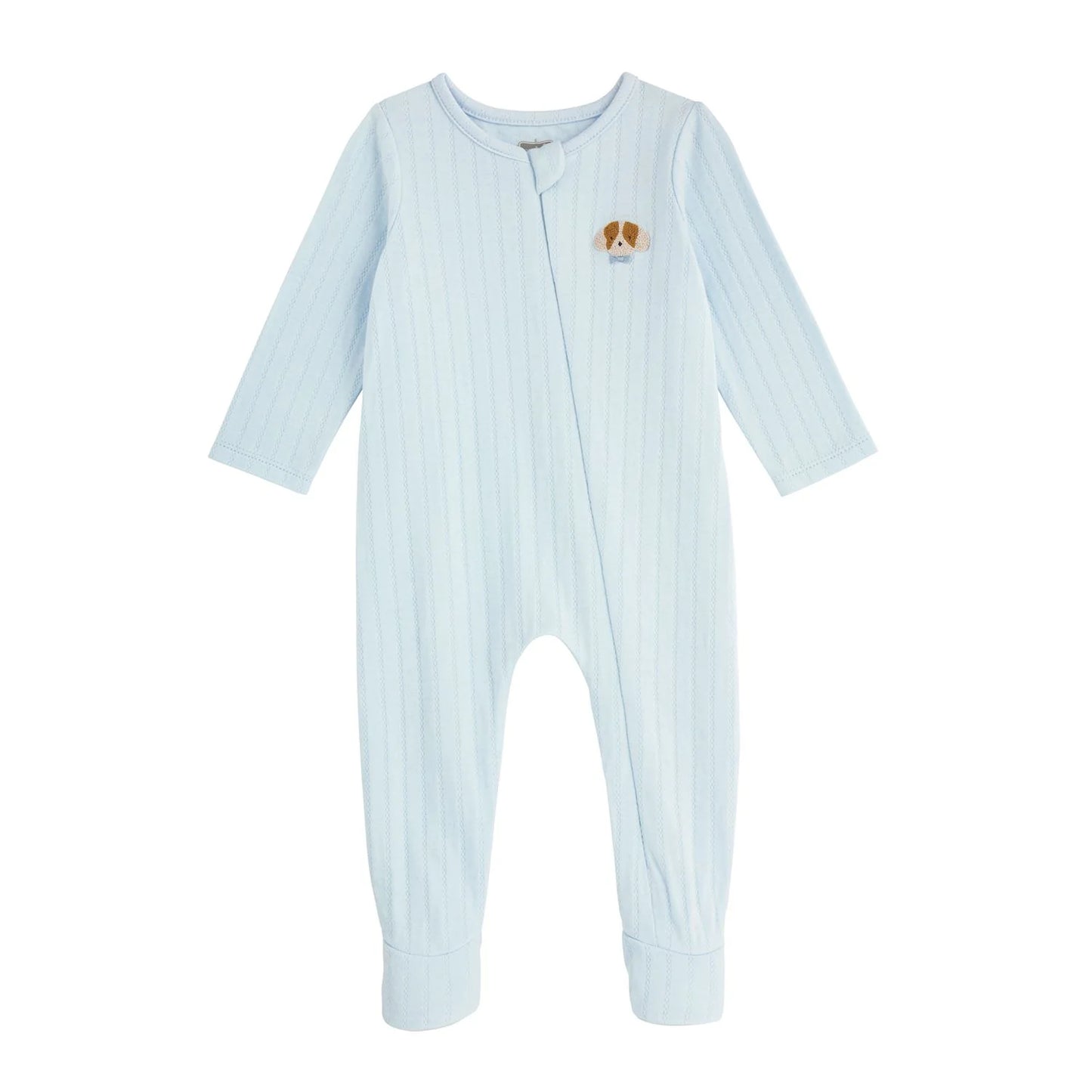 French-knot Puppy Pointelle Sleeper