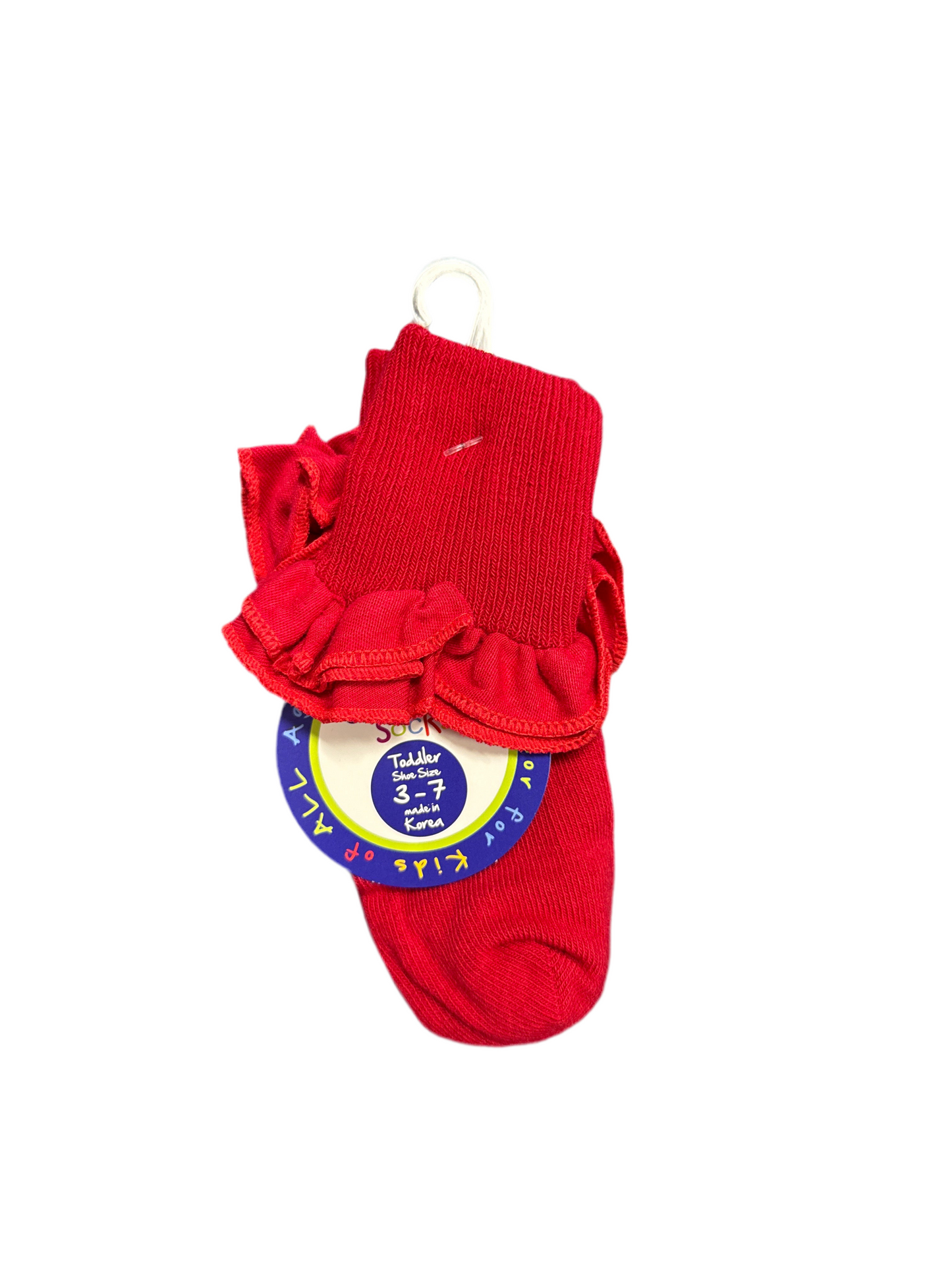 Jefferies Red Ruffle Socks