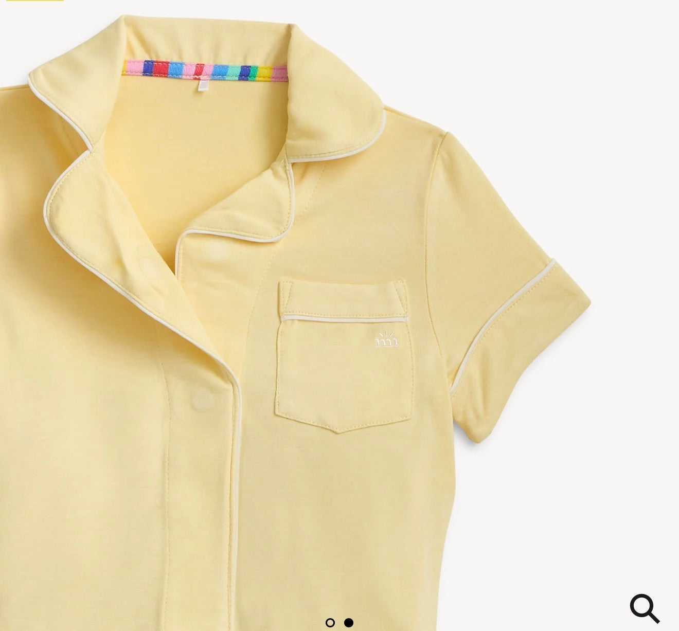 Stars Yellow Magnetic Kids Classic PJ Set