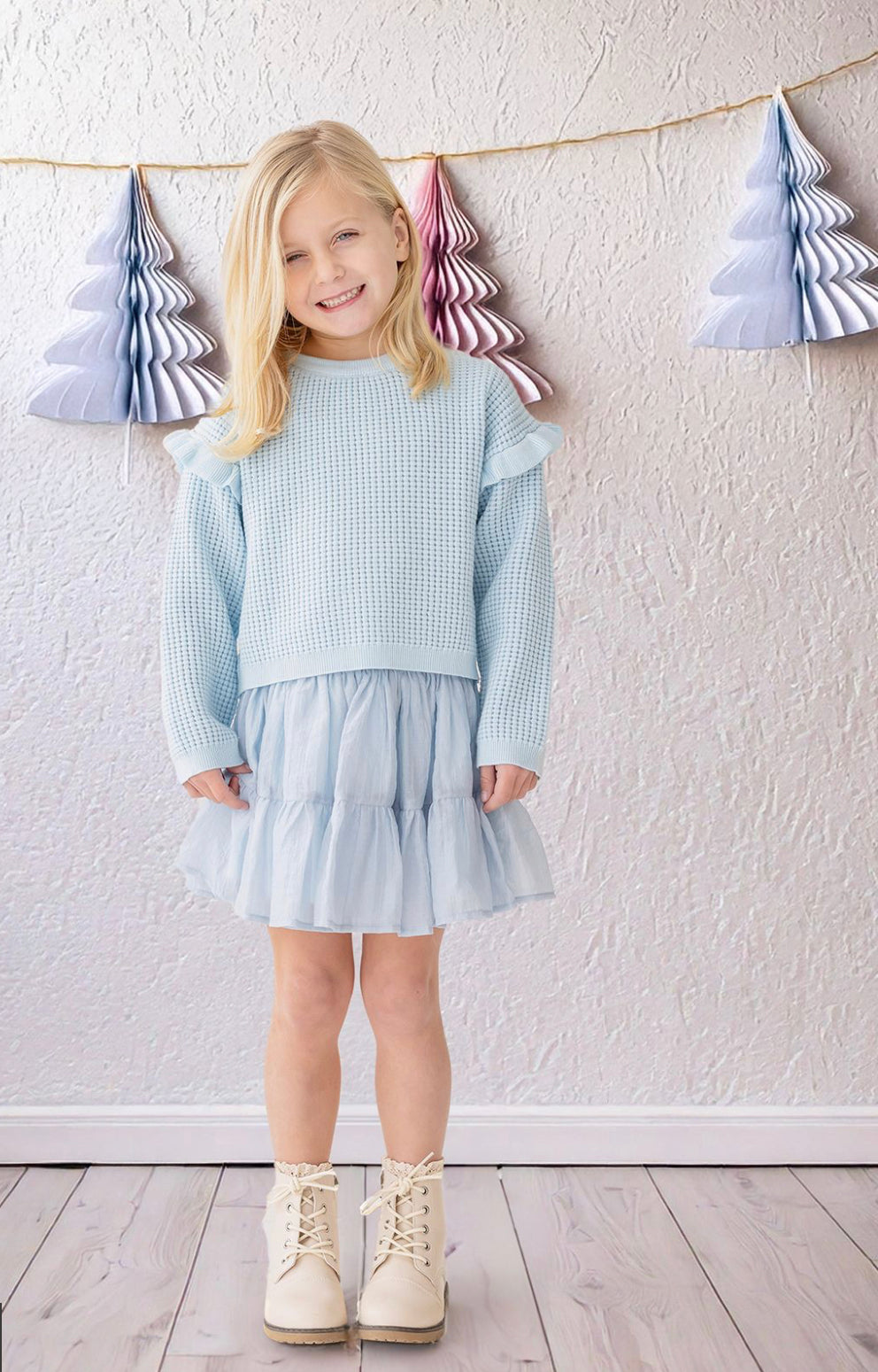 In the Clouds 2pc Skirt Set