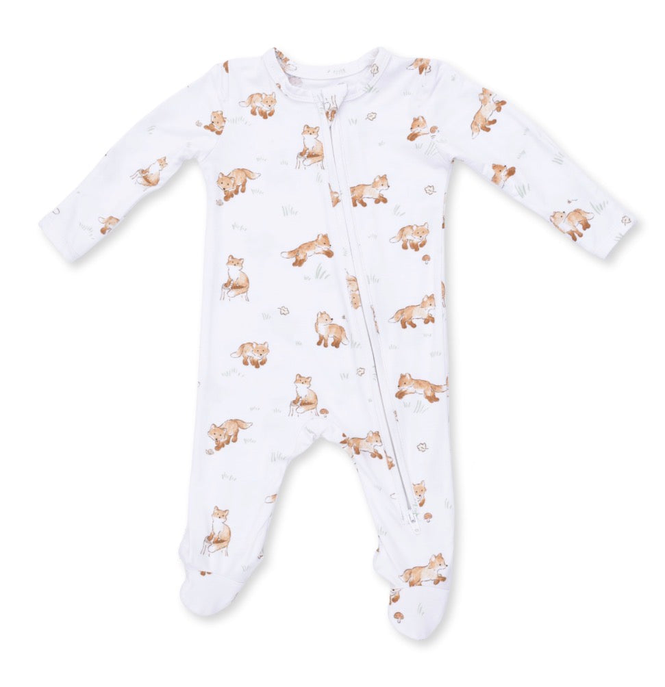Little Explorer Fox 2way Zipper Footie