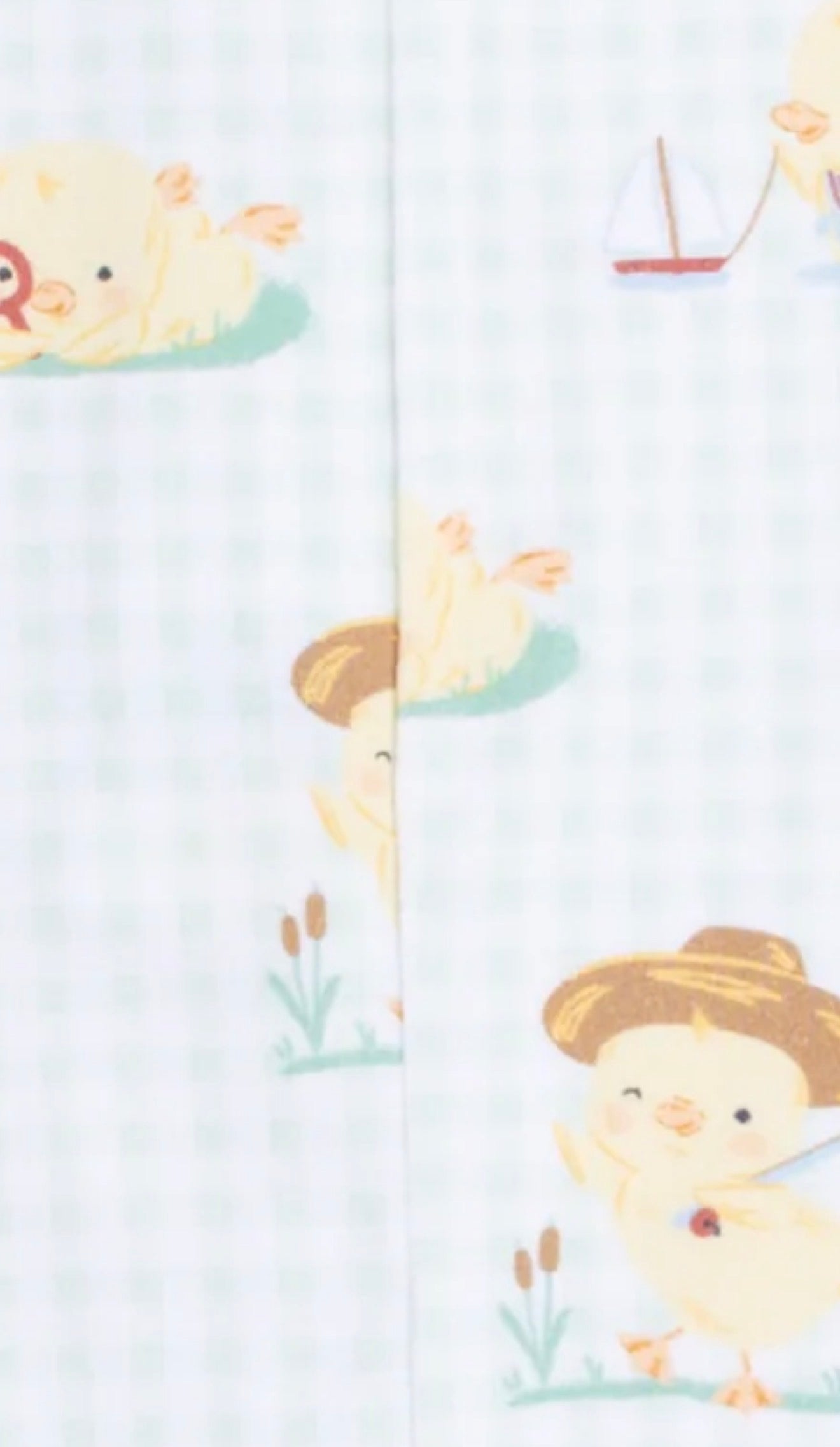 Vintage Spring Duckling Sleeveless Shortie Romper