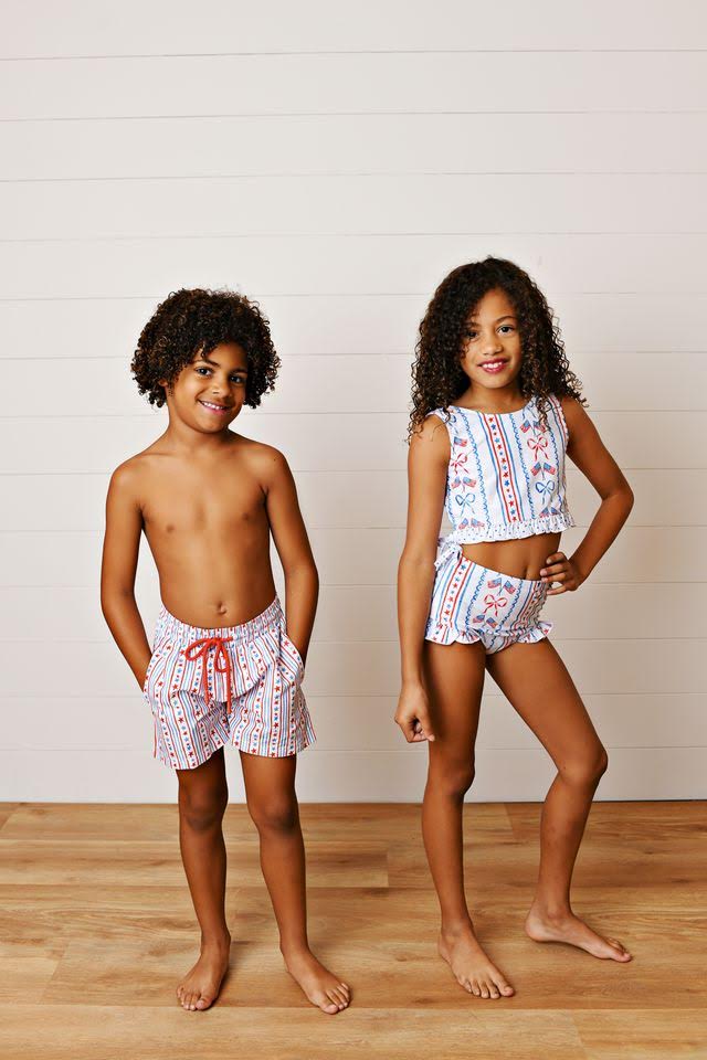 All-Star Stripe Swim Trunks