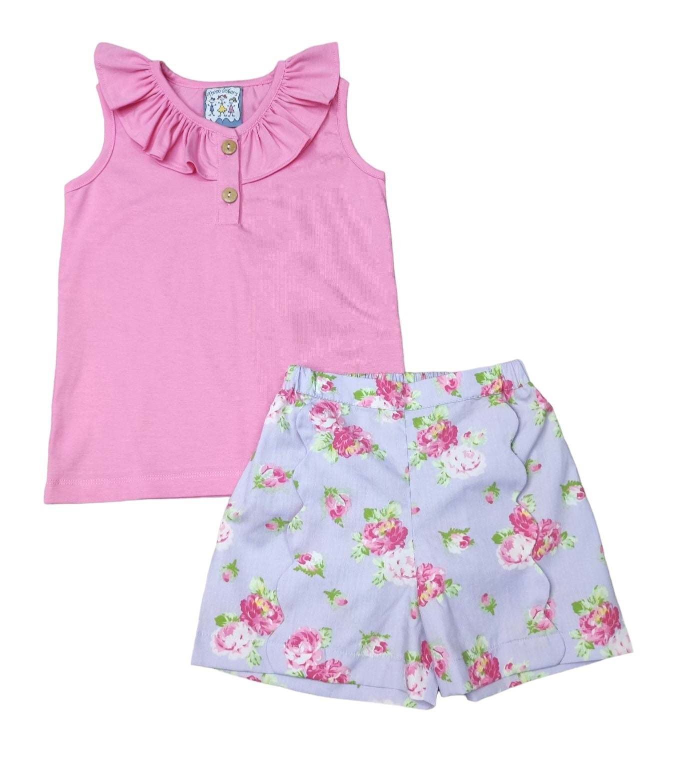 Rose Bouquet Short Set