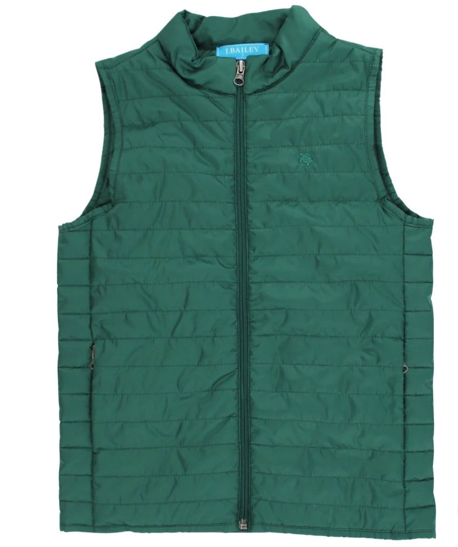 Quilted Vest -Forest