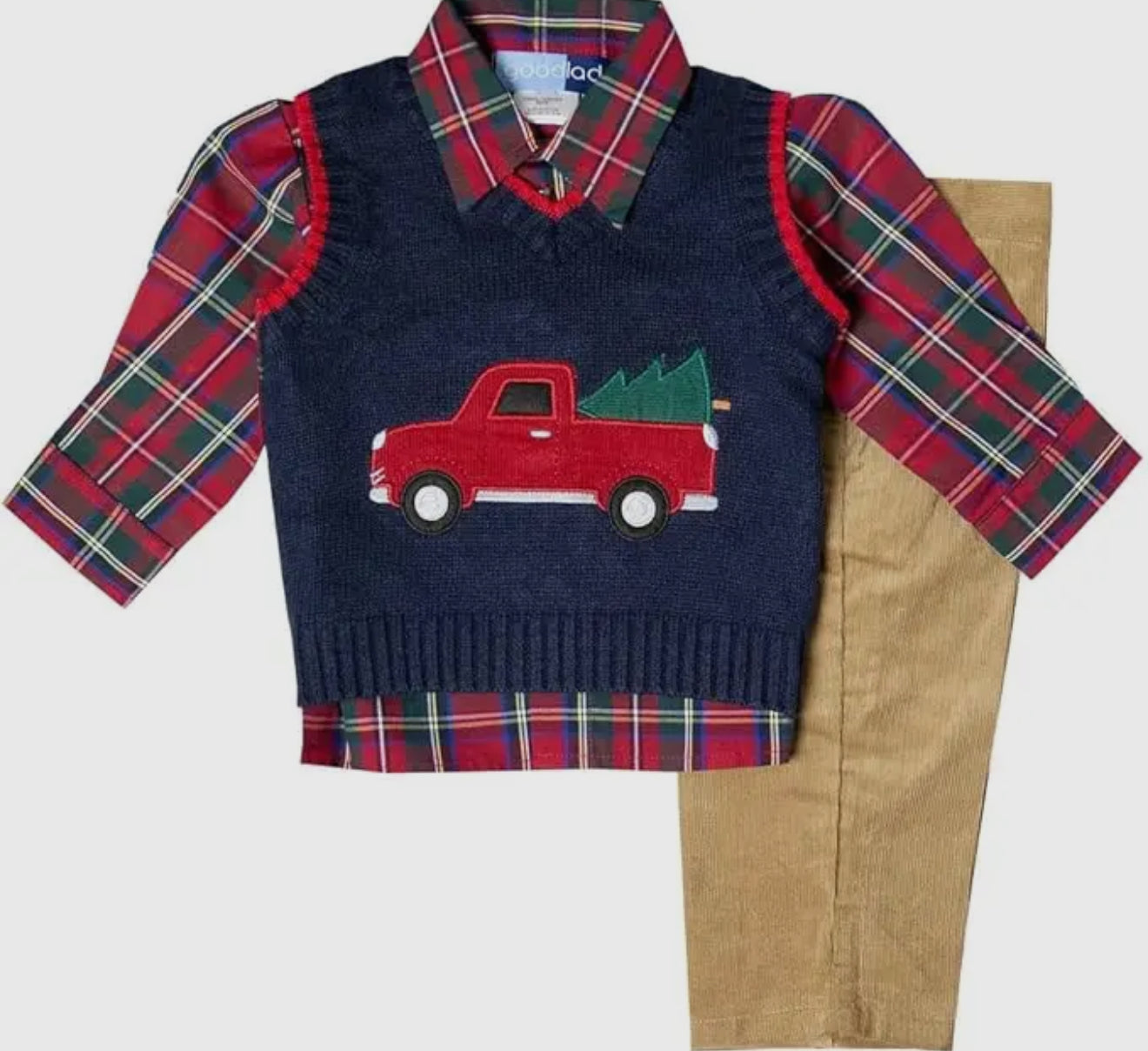 Christmas Sweater Vest Set