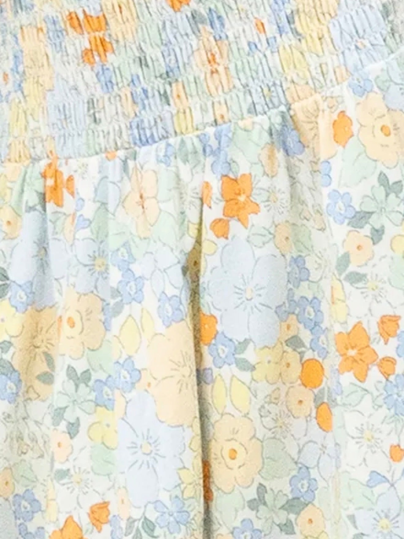 Georgia Floral Smocked Twirly Dress