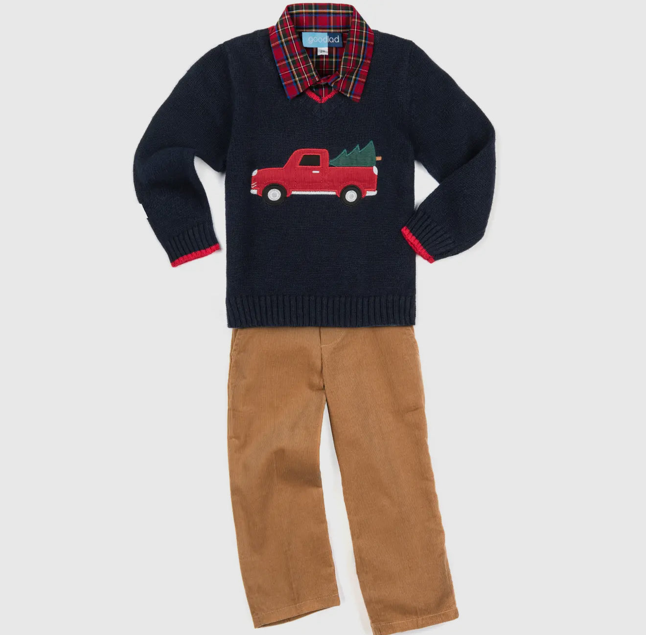 Toddler Christmas Sweater Vest Set