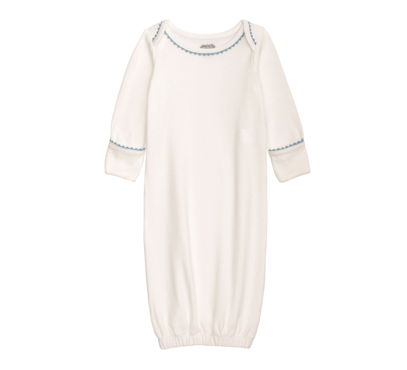 Blue Crochet Trim Gown