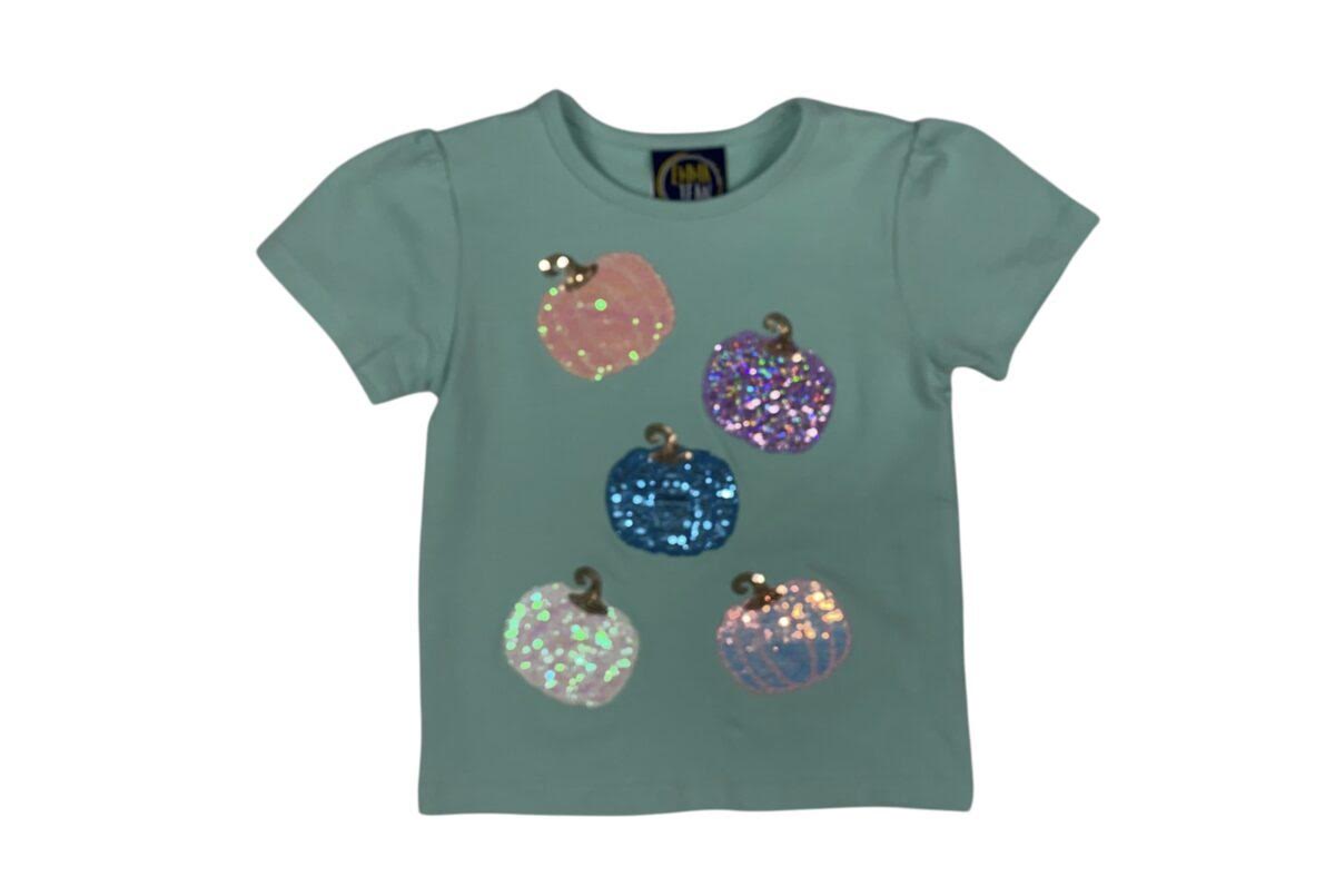Pumpkin Sequin Patch Tee