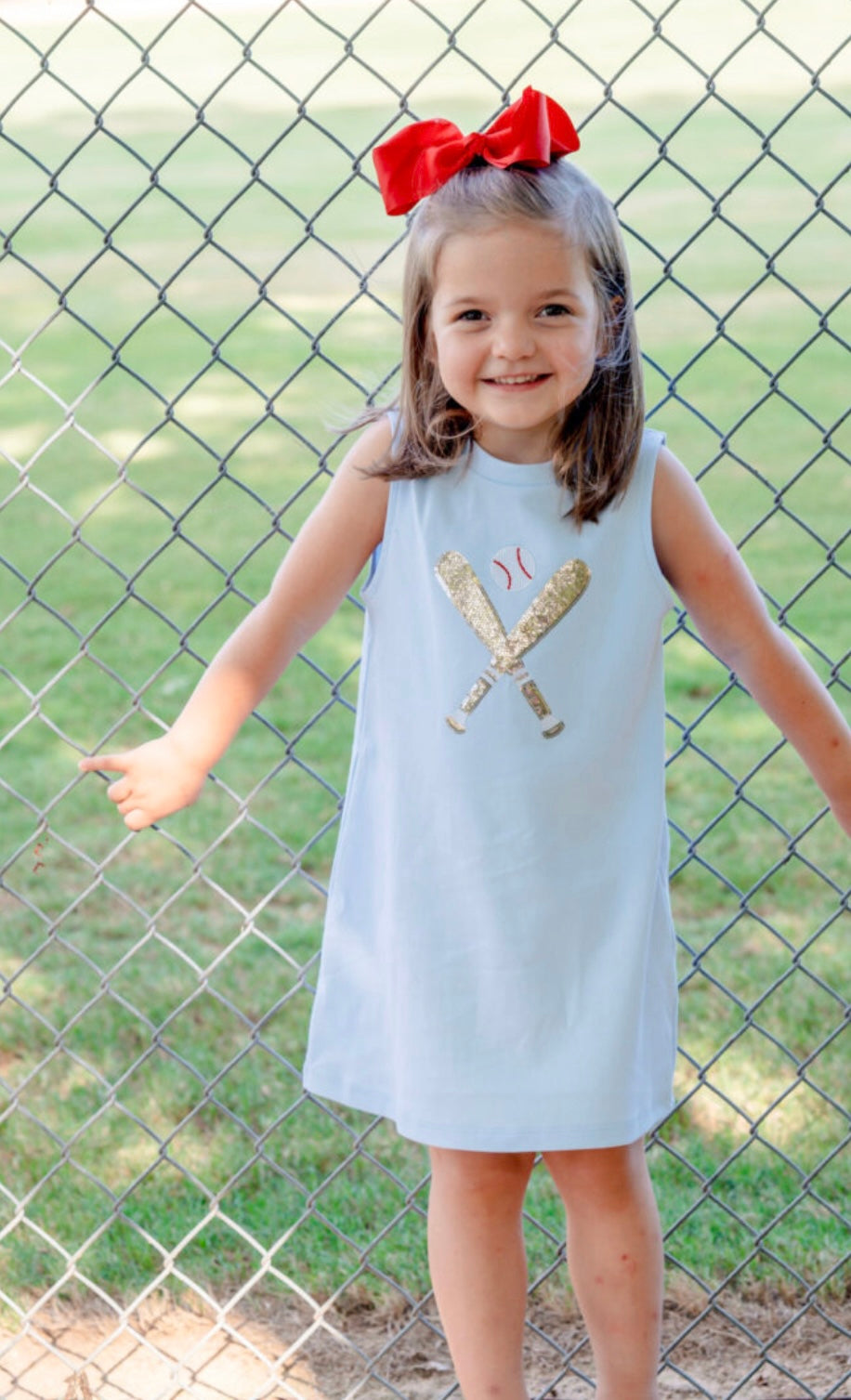 Baseball Sequin Tank Dress