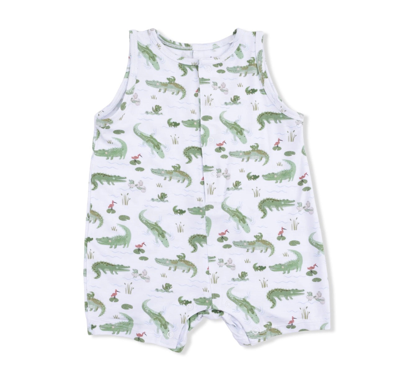 Crayon Alligators Sleeveless Shortie Romper
