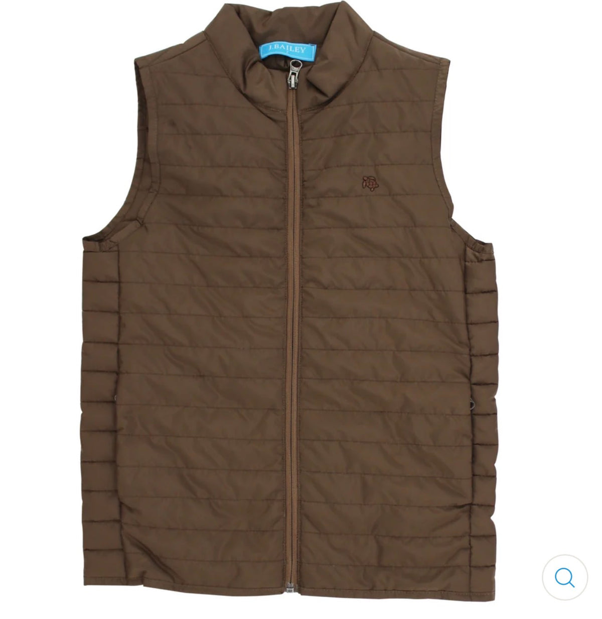Quilted Vest -Chestnut
