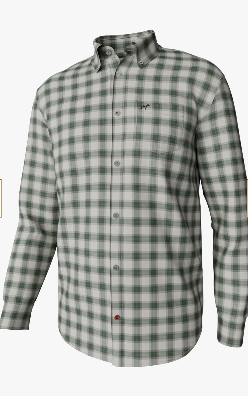 Youth Hadley Brushed Button Down-Winston Plaid -Duck Green