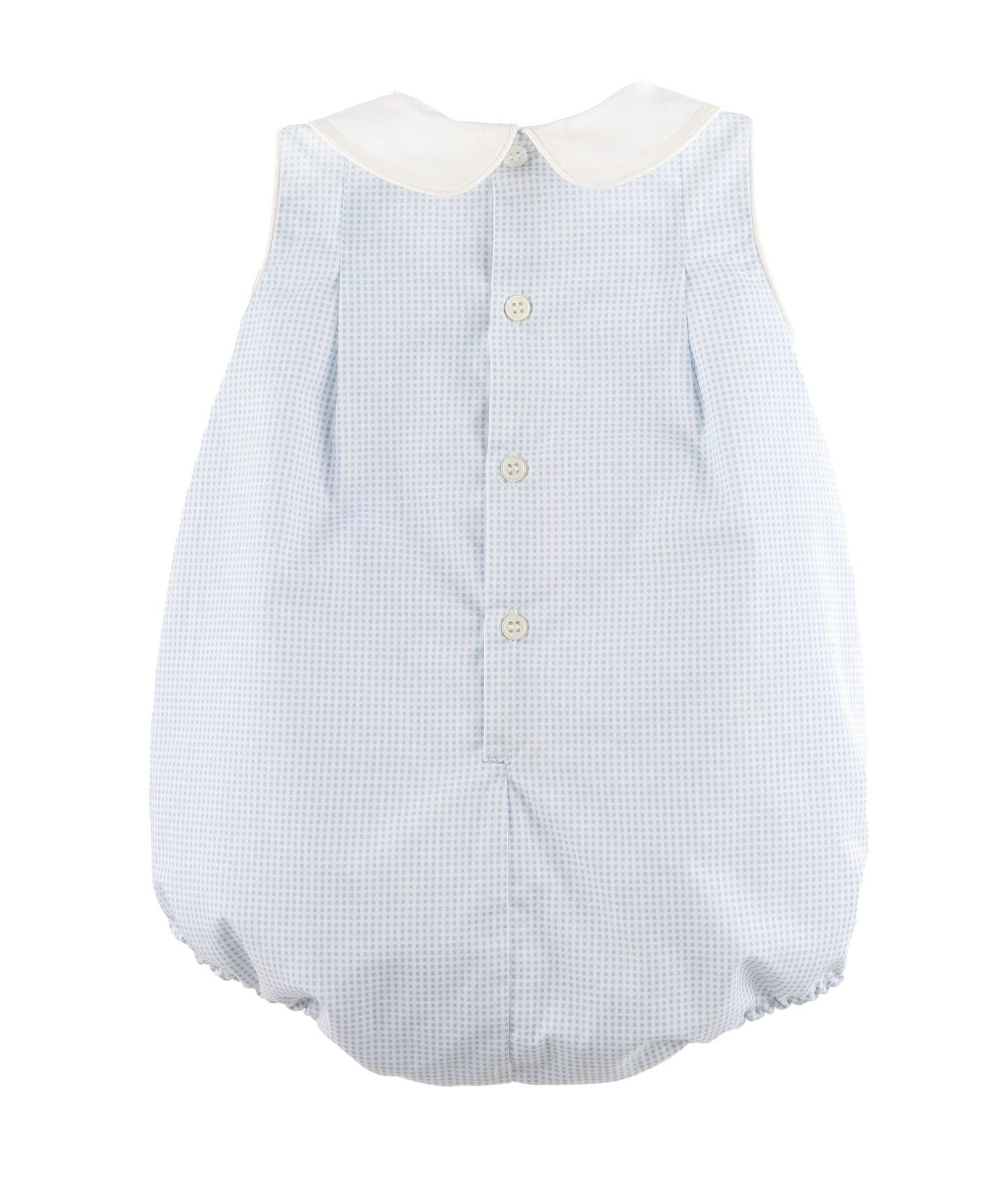 Blue Boys Bubble with Peter Pan Collar