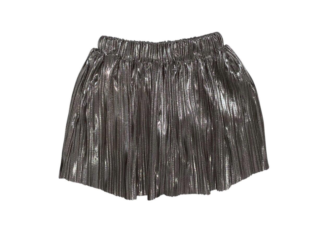 Silver Pleated Skort