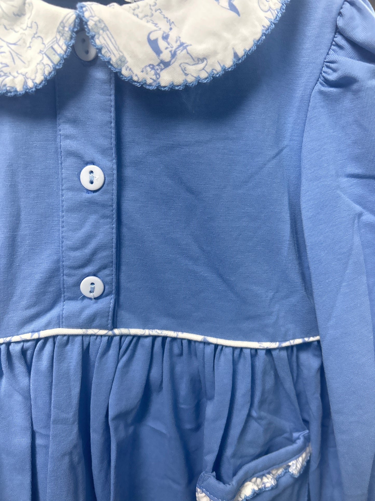 Log Cabin Print Girls Dress