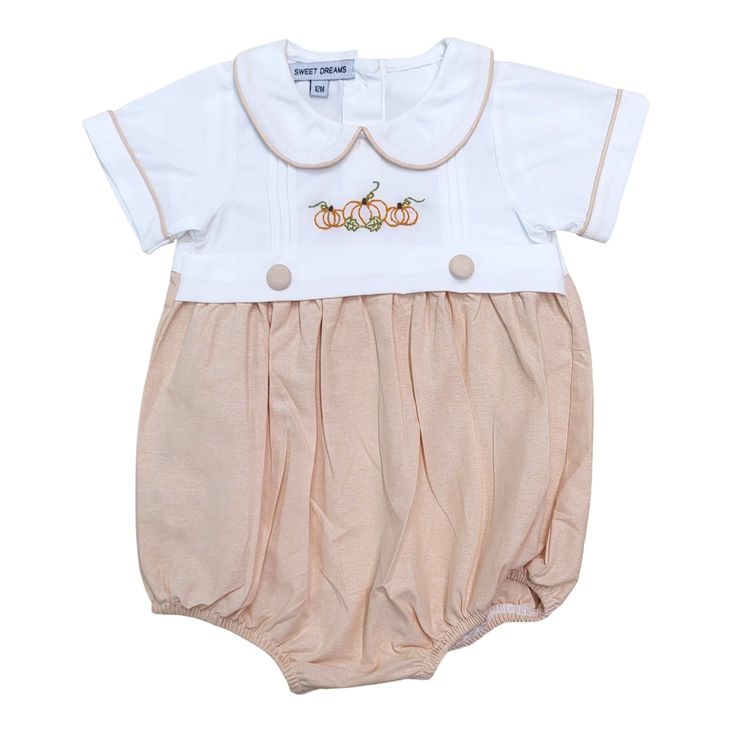 Pumpkin Embroidered Bubble