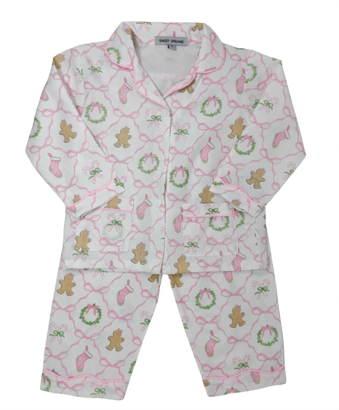 Christmas Bows Trellis Pajama