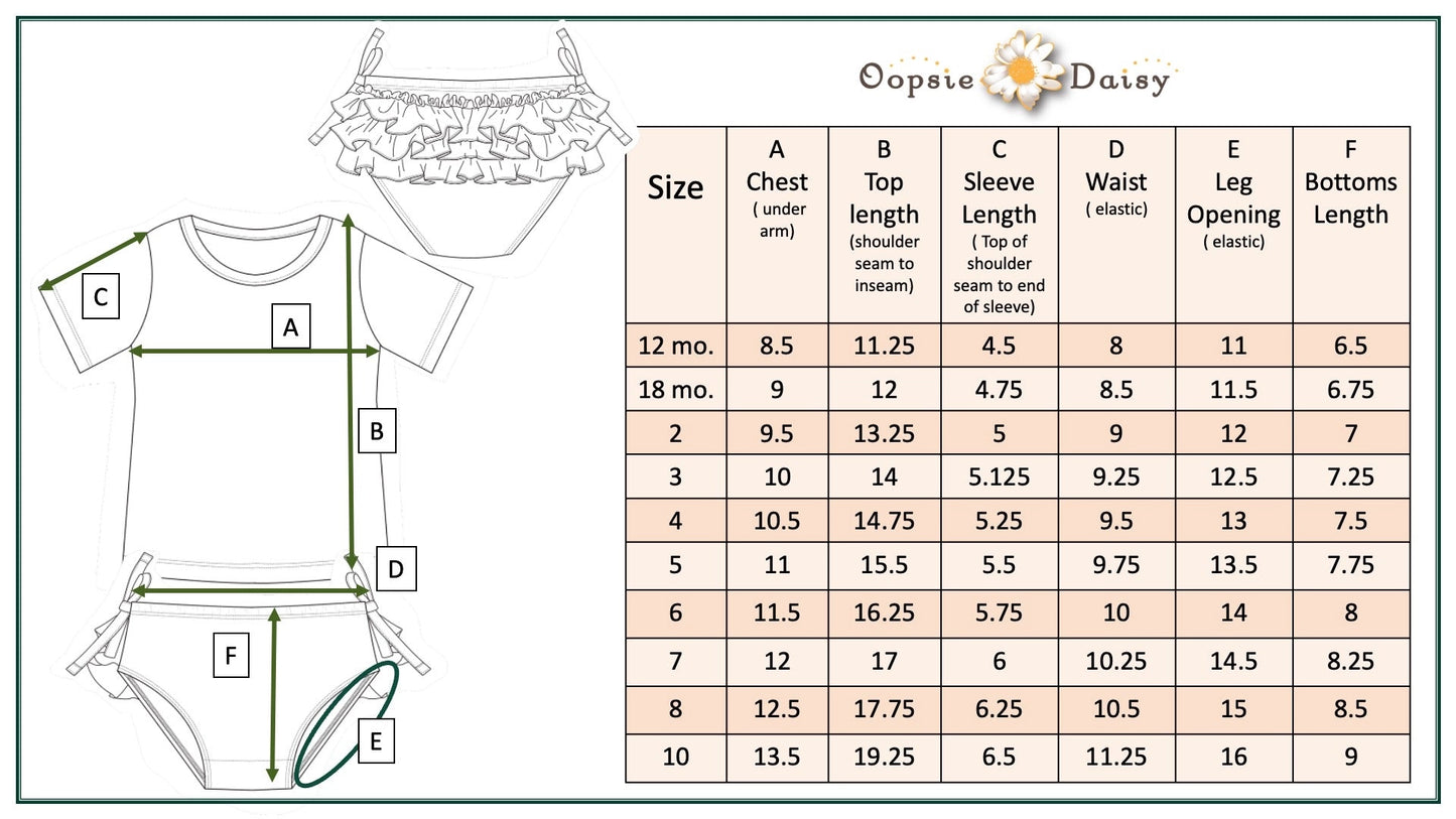 Dainty Floral Rash Guard Ruffle Bottom Swimsuit