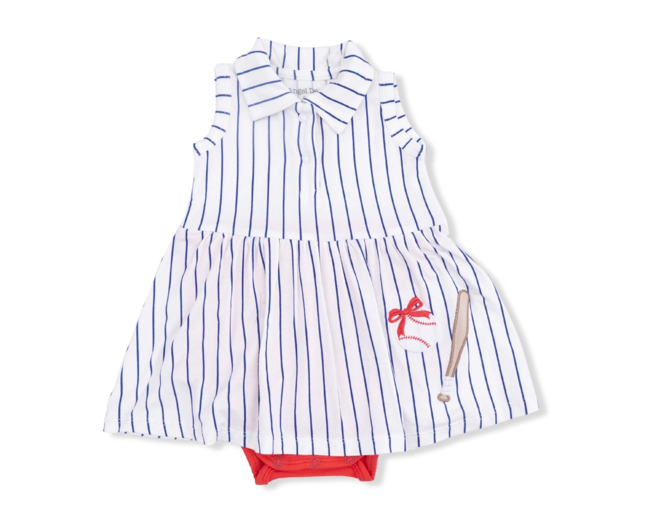 Baseball Stripe Polo Tennis Dress