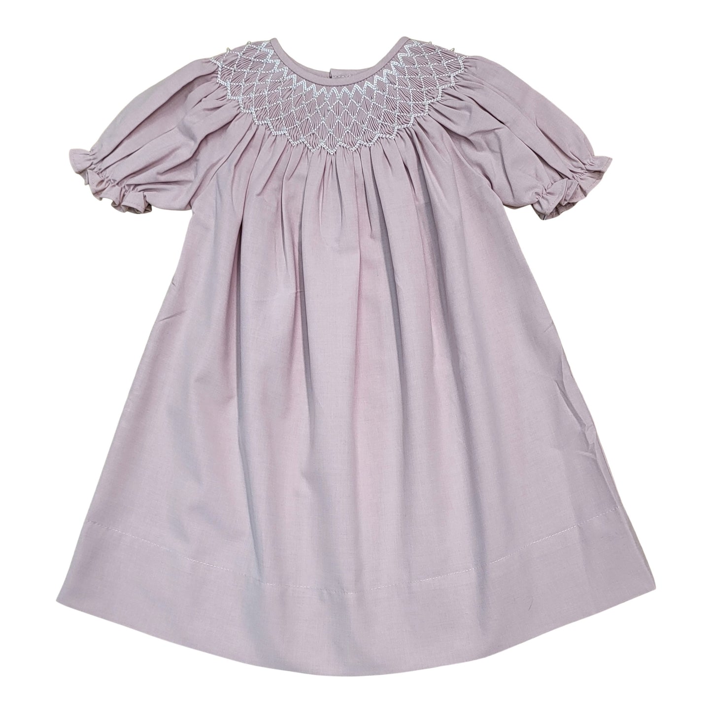 Catherine Dusty Pink Smocked Dress
