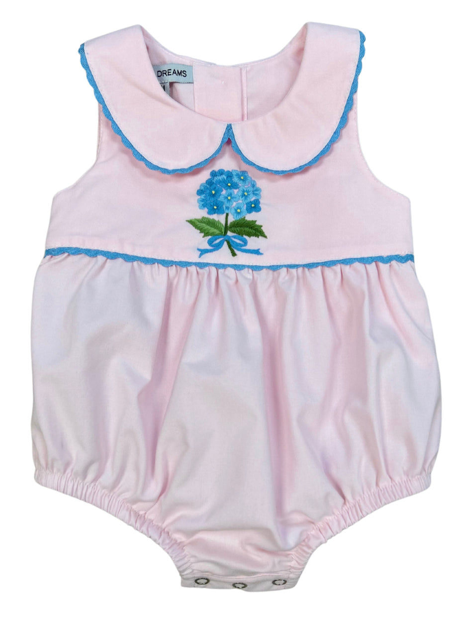 Hydrangea Embroidered Bubble