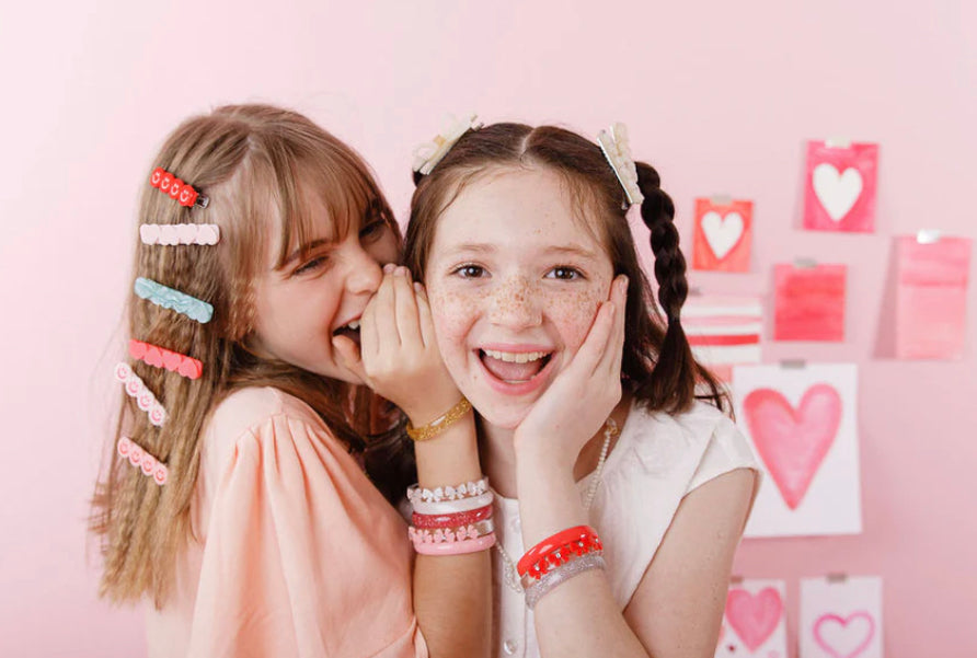 Red Bows Bangle Set
