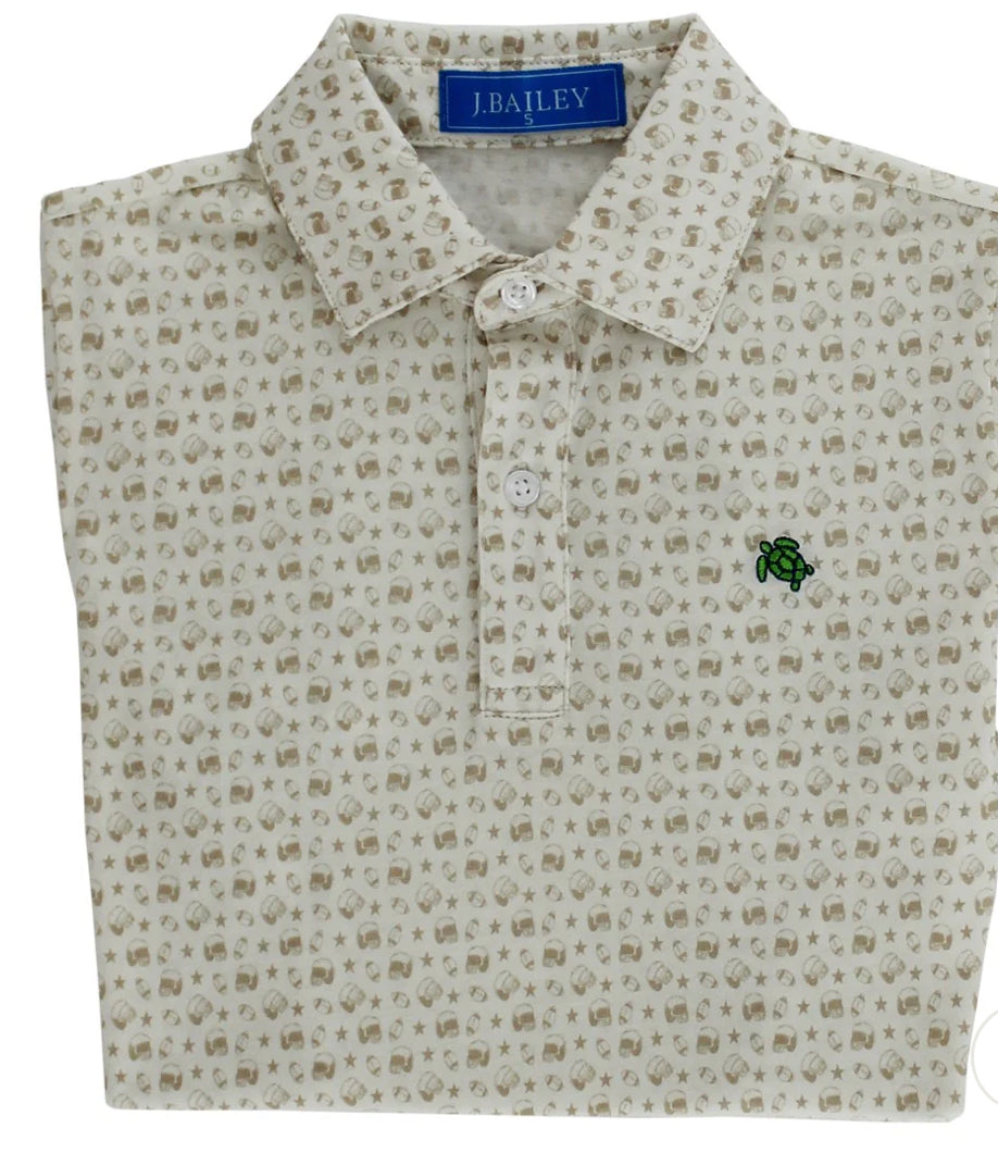 Sport Football Polo on Tan