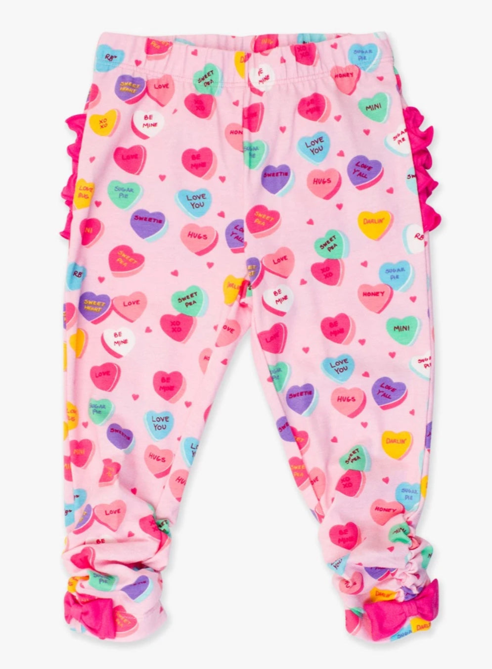 Be My Valentine Baby Ruched Leggings