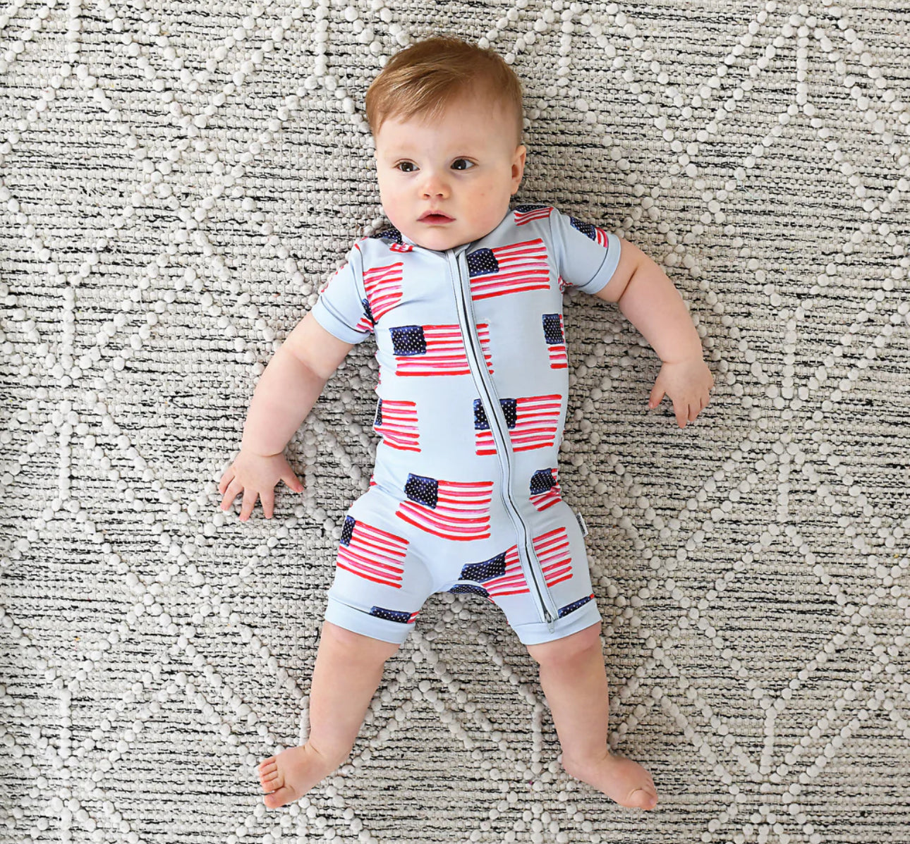 Blue Flag Zip Shorty