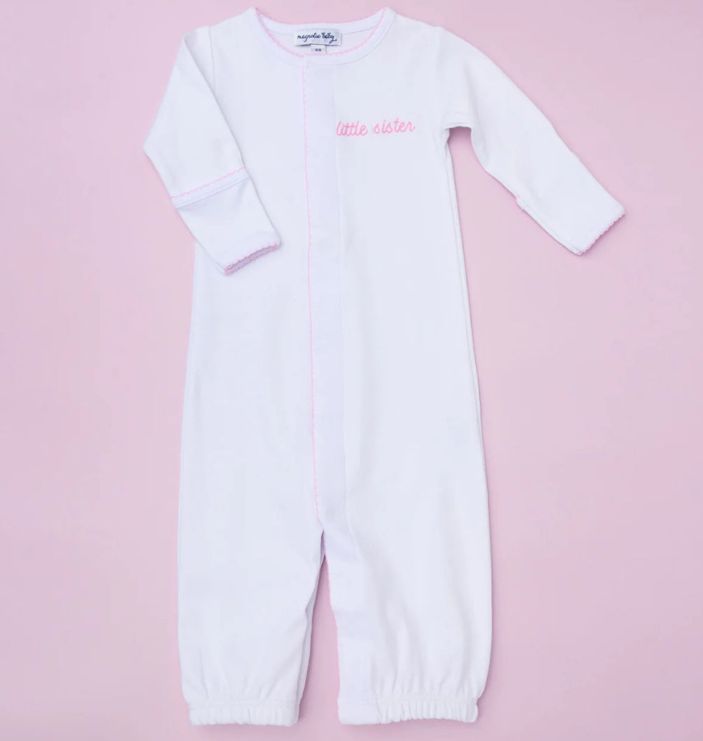 Little Sister Embroidered Gown/Converter