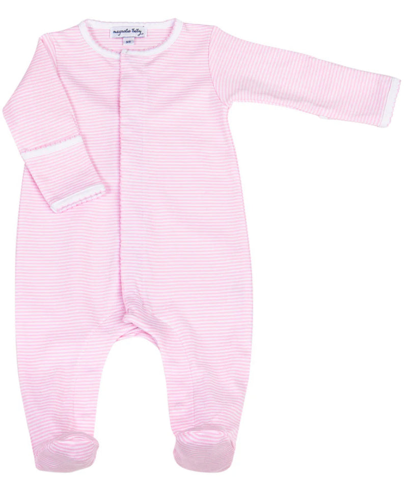 Mini Stripes Snap Footie