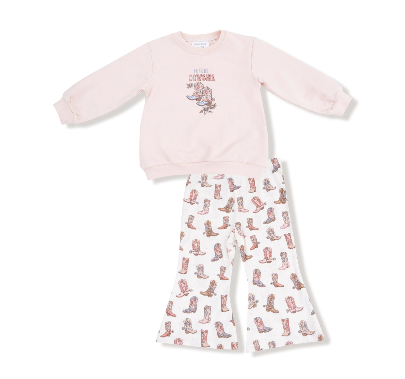 Future Cowgirl Oversized Sweatshirt and Baby Bell Bottoms Set