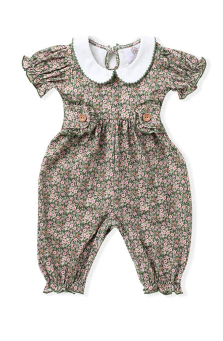 Swoon Baby Vintage Olive Floral Proper Gwen Jumper