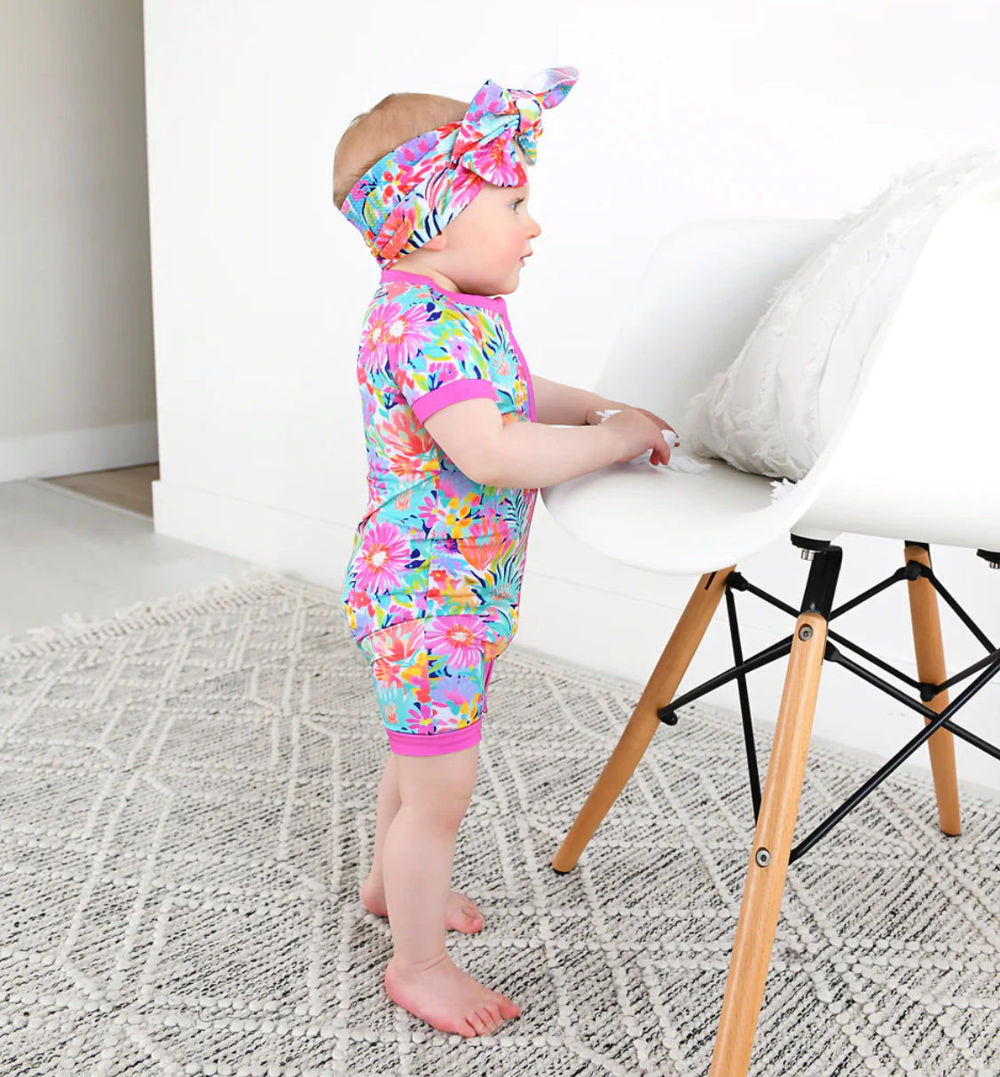 Megan Floral Zip Shorty