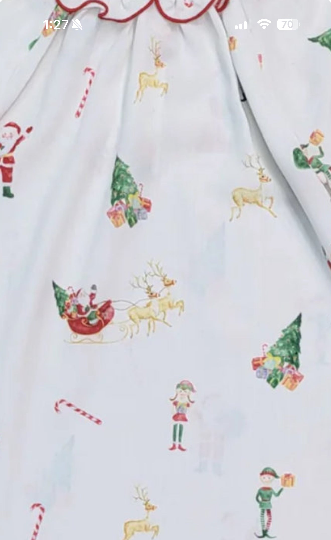 Santa’s Sleigh Girls’ Nightgown