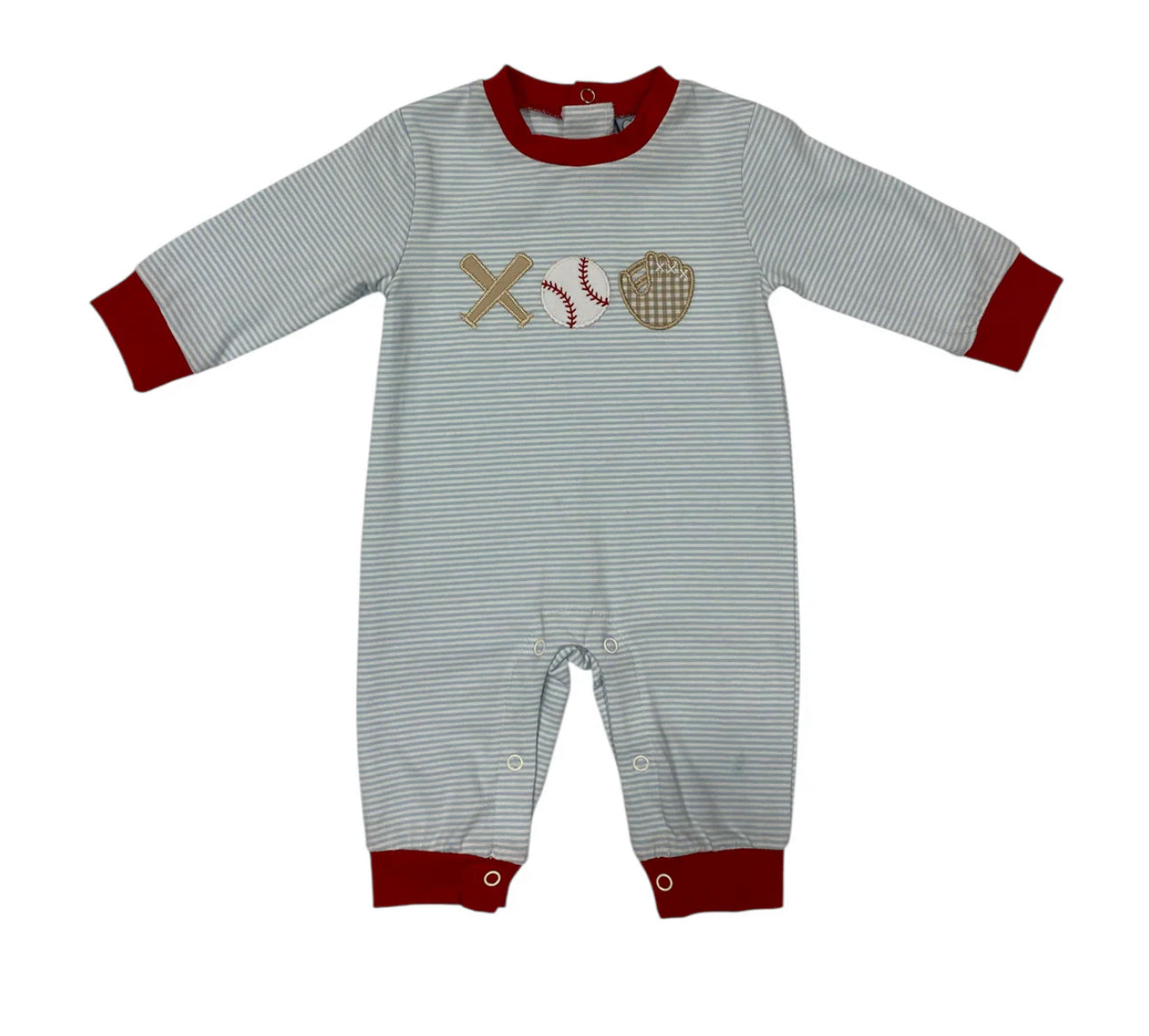 Baseball Appliqué Boys Romper