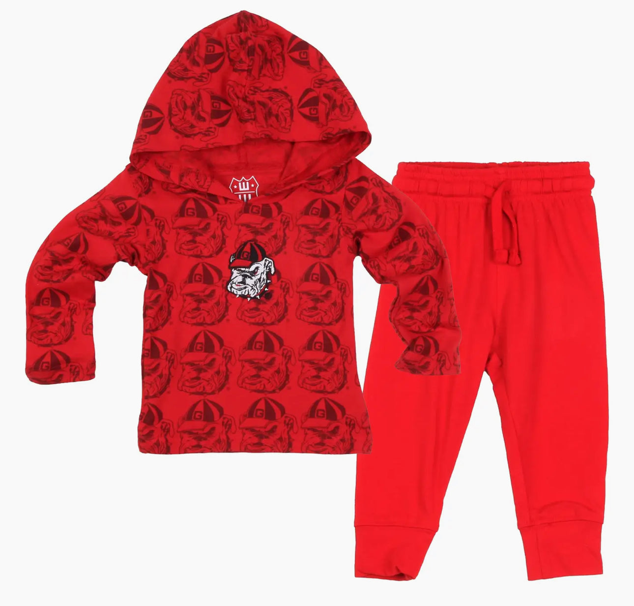GA Bulldog All Over Print Hoodie Set