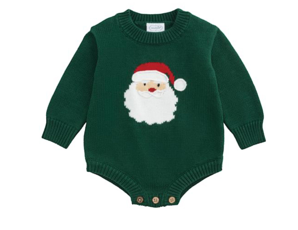 Green Santa Sweater Bubble