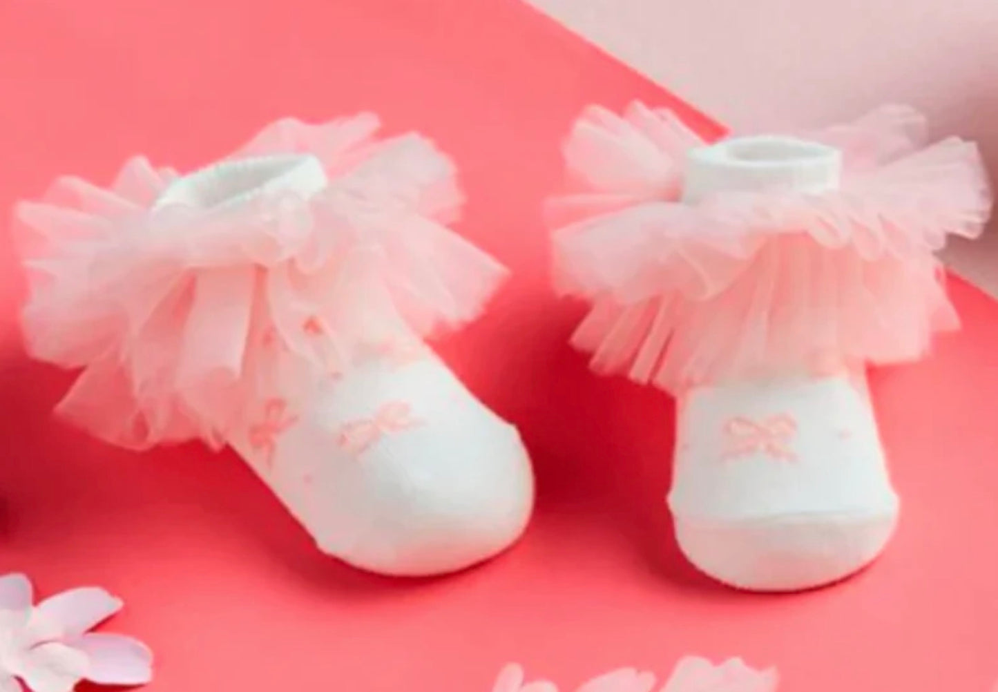Bow Print Tutu Socks